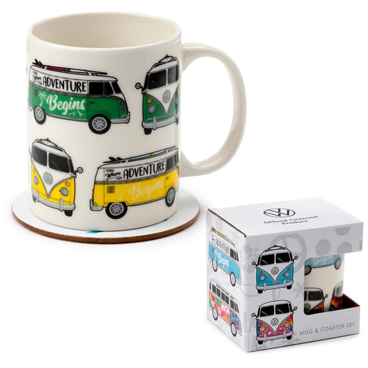 ☕ Ensemble Tasse et Sous Tasse VW T1 🚐