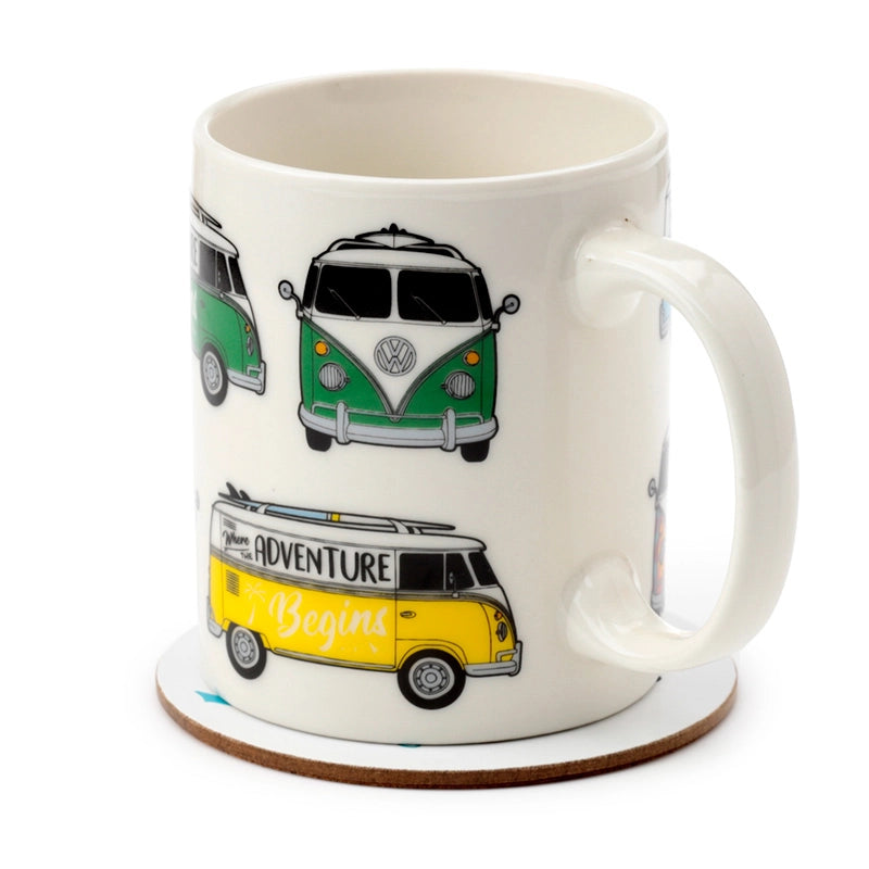 ☕ Ensemble Tasse et Sous Tasse VW T1 🚐