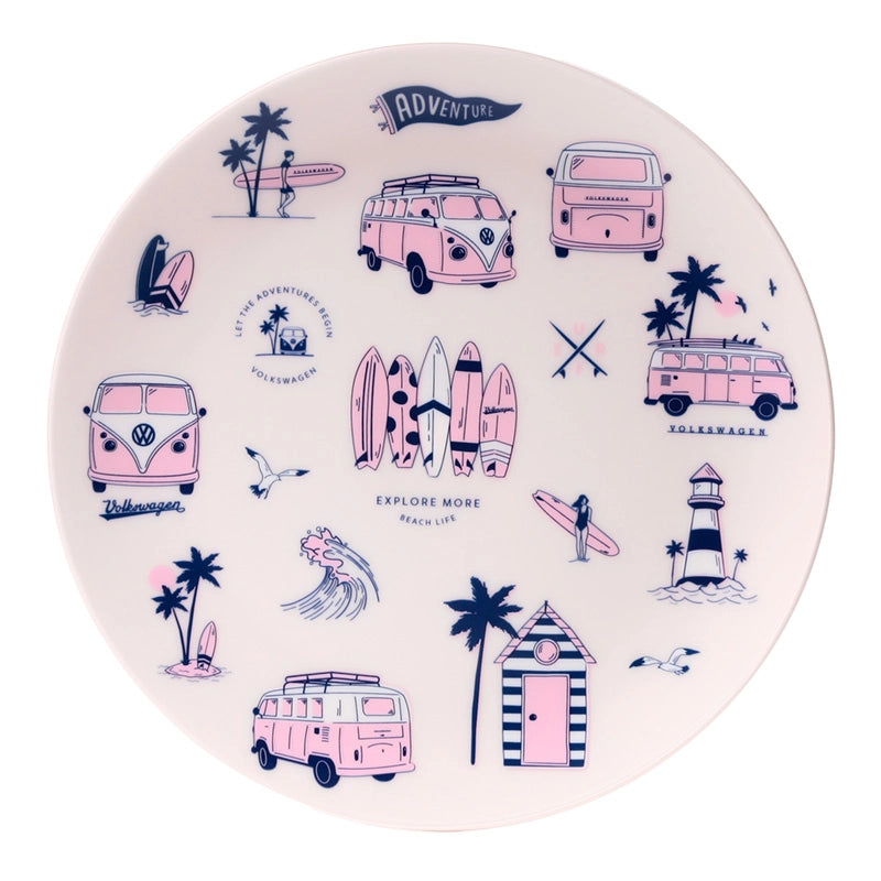 🍽️ Lot de 4 Assiettes à Pique-Nique - Aventure 🌴