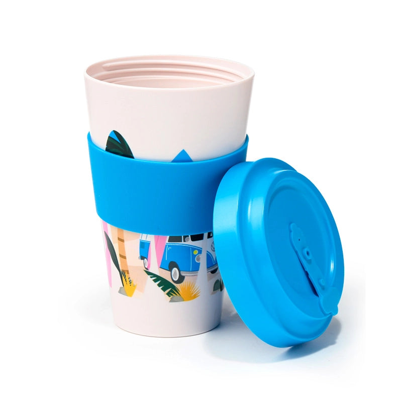 🌴 Tasse de Voyage Surf – 400 ml 🌊