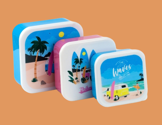 🥪 Lot de 3 Boîtes à Lunch - Waves 🌊