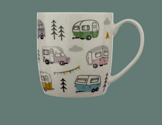 ☕ Mug en Porcelaine - Camping 🏕️