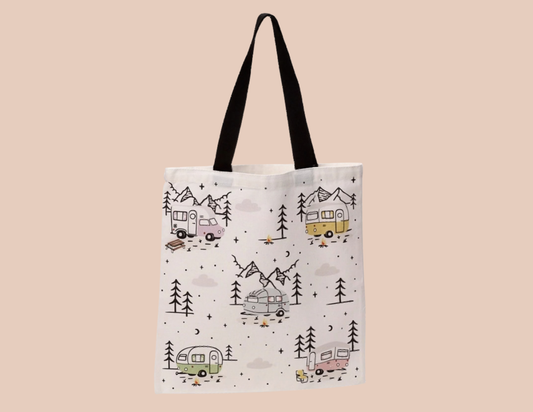🛍️ Tote Bag en Coton - Forêt Montagne🌲