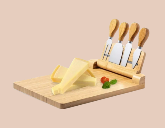 🧀 Set à Fromage en Bambou – Cheese Addict 🌿