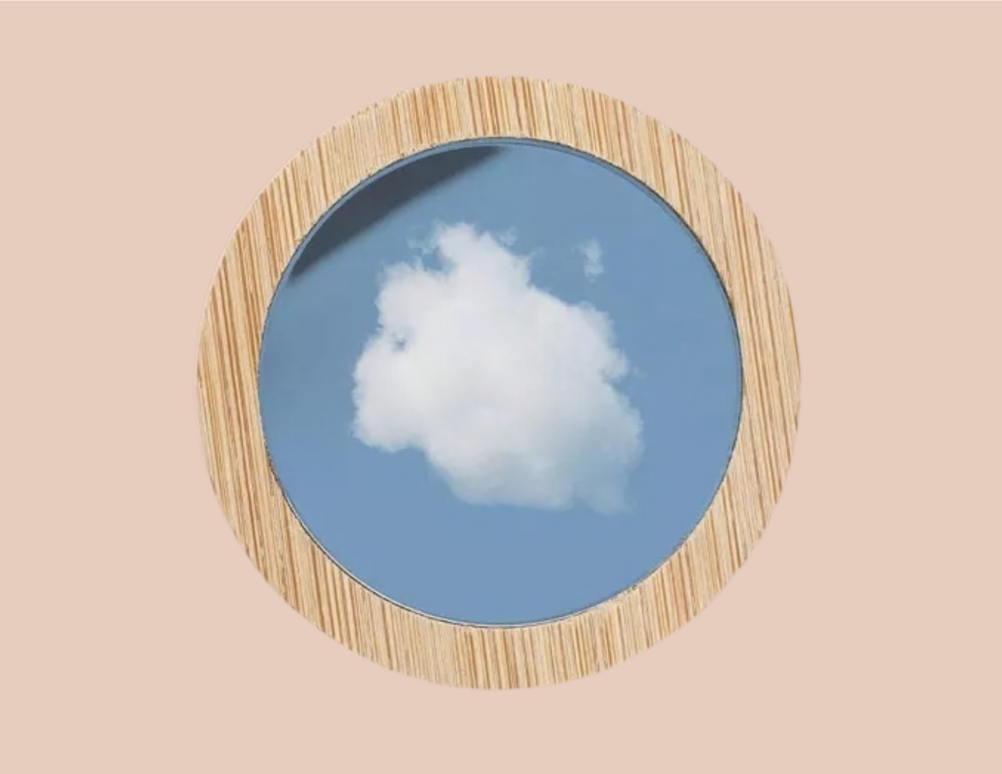 🌿 Miroir de Poche en Bambou – L’Essentiel Nomade ✨