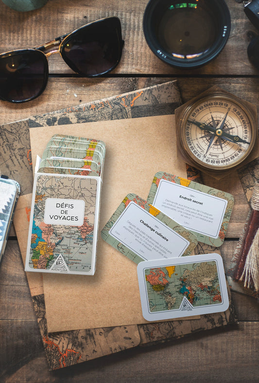 🎲 Jeu de Cartes – Défis de Voyage : L’Aventure au Bout des Doigts ! 🪄