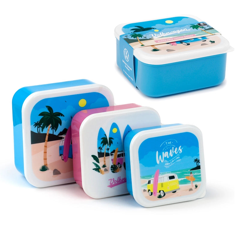 🥪 Lot de 3 Boîtes à Lunch - Waves 🌊