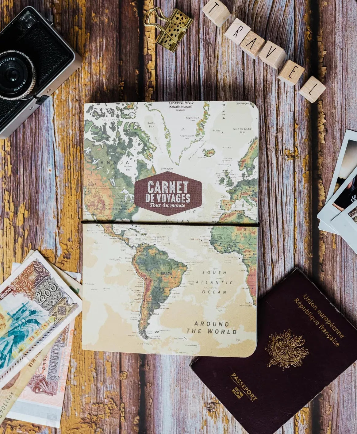 🌍 Carnet de Voyage – Tour du Monde : Laissez une Trace de vos Aventures ! 🖋️