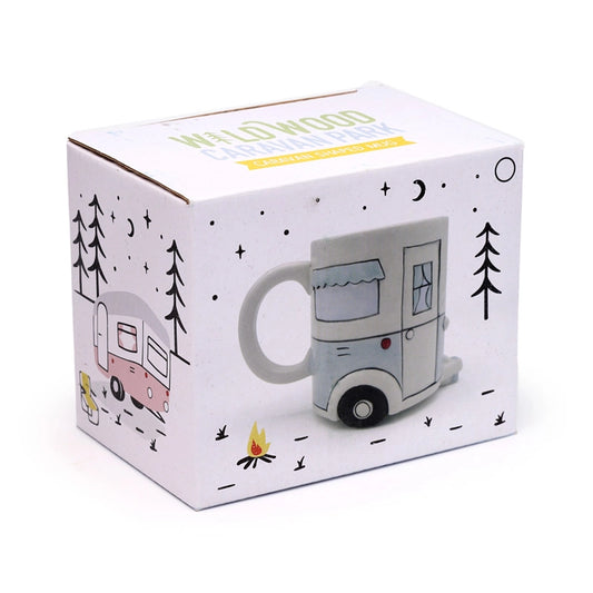 ☕ Mug en Céramique - Caravane Bleue 🏕️