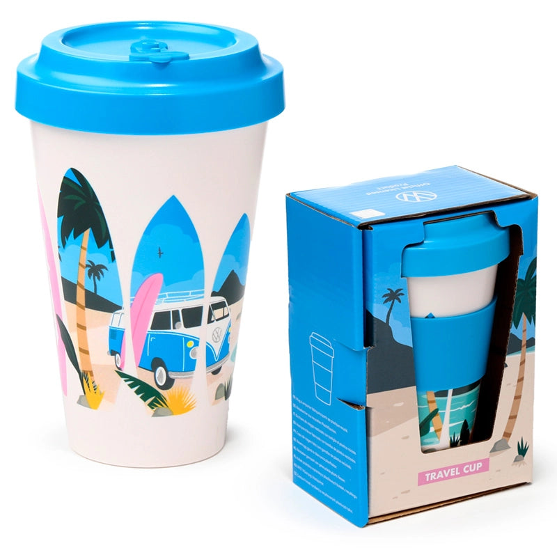 🌴 Tasse de Voyage Surf – 400 ml 🌊