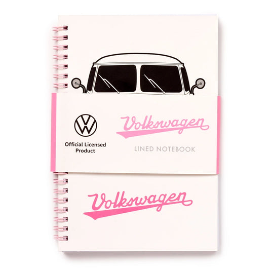 📒 Carnet à Spirales Summer Love – VW T1 Rose 💖
