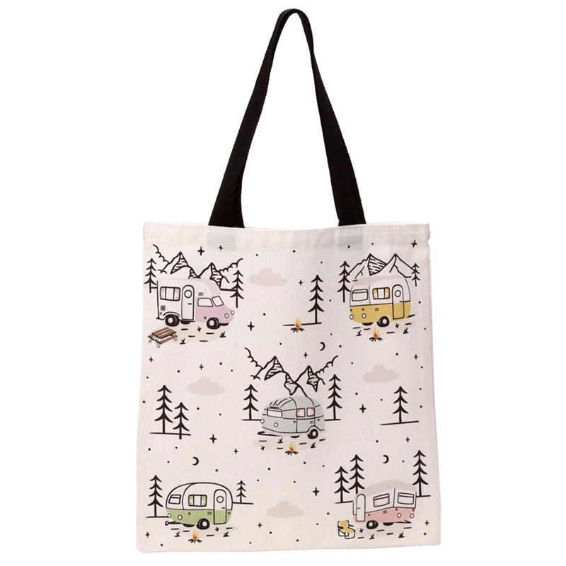 🛍️ Tote Bag en Coton - Forêt Montagne🌲