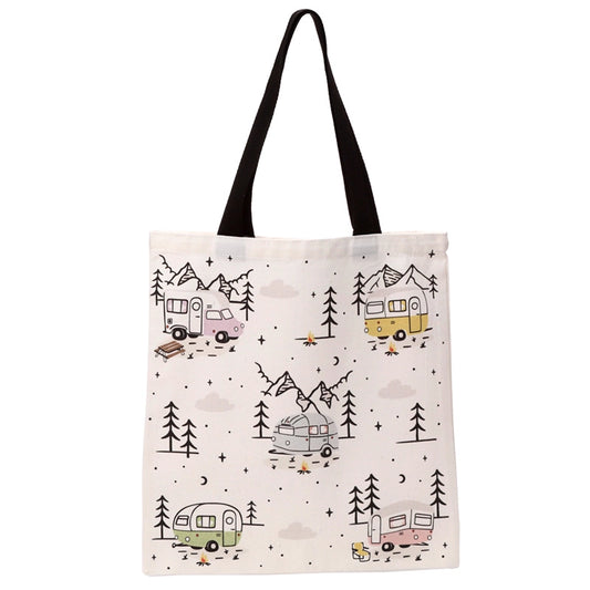 🛍️ Tote Bag en Coton - Forêt Montagne🌲
