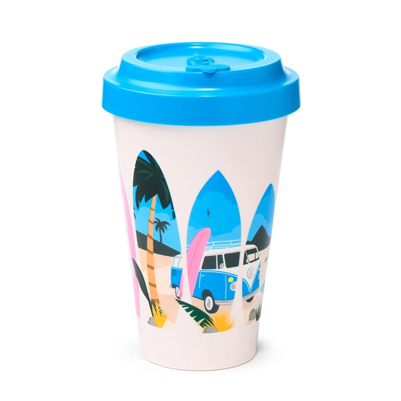 🌴 Tasse de Voyage Surf – 400 ml 🌊
