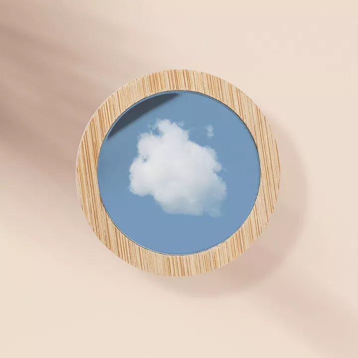 🌿 Miroir de Poche en Bambou – L’Essentiel Nomade ✨