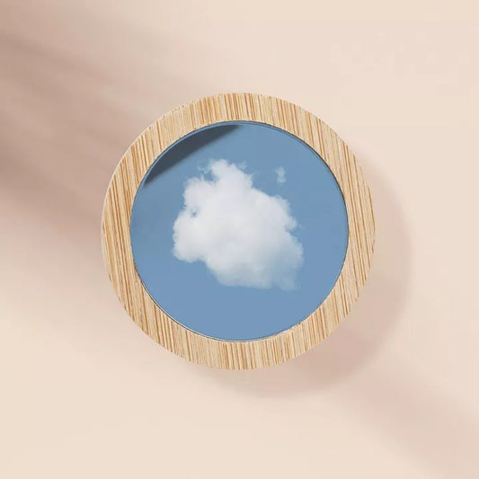 🌿 Miroir de Poche en Bambou – L’Essentiel Nomade ✨