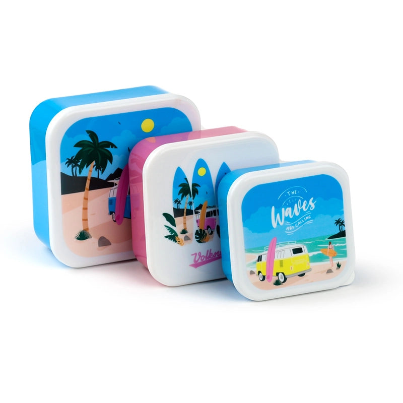 🥪 Lot de 3 Boîtes à Lunch - Waves 🌊