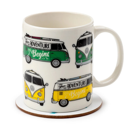 ☕ Ensemble Tasse et Sous Tasse VW T1 🚐