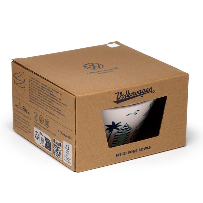 🥣 Lot de 4 Bols à Pique-Nique - Aventure 🏝️