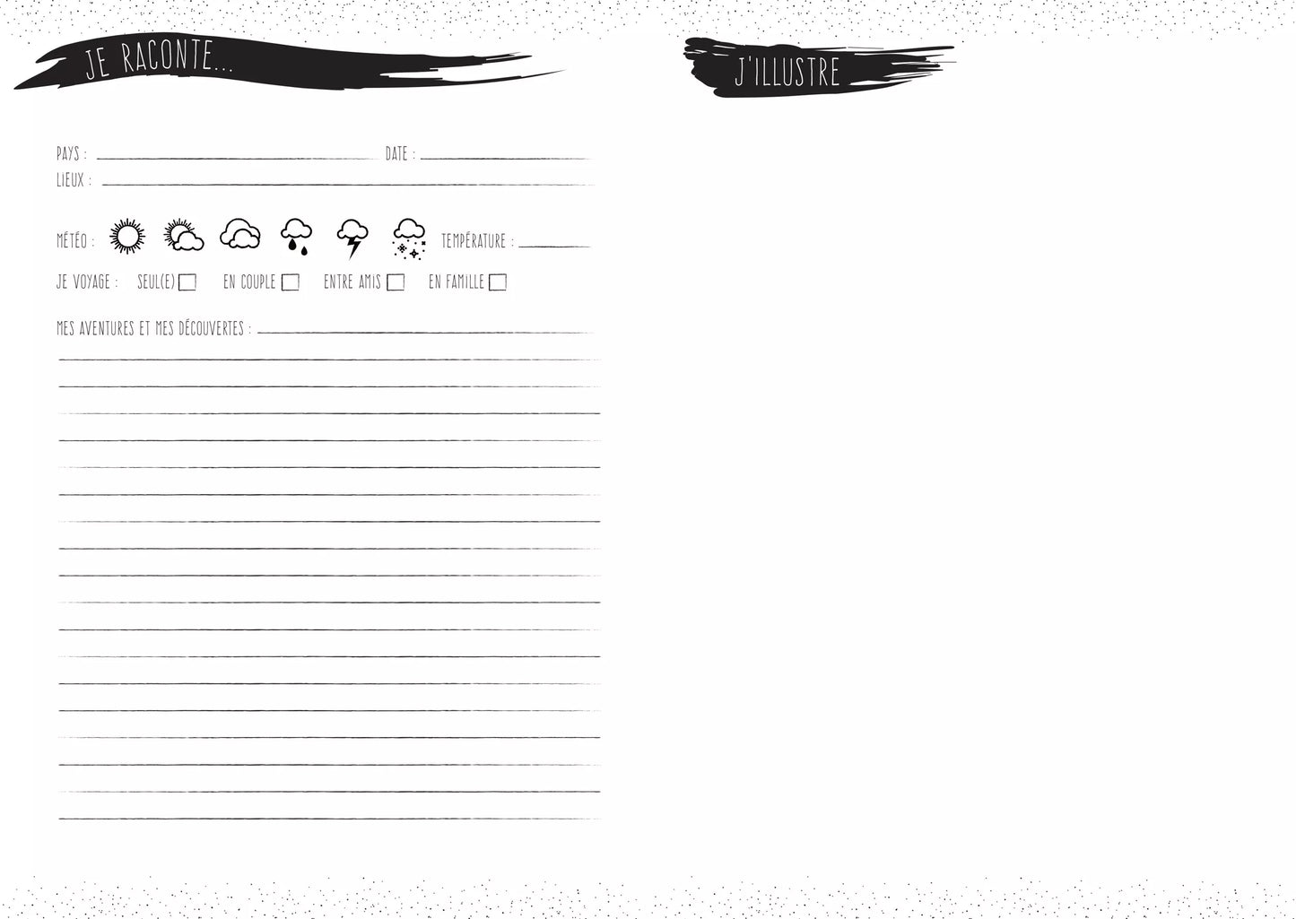 📔 Carnet d’Aventures – Le Journal de Bord des Voyageurs Créatifs ! 🎨