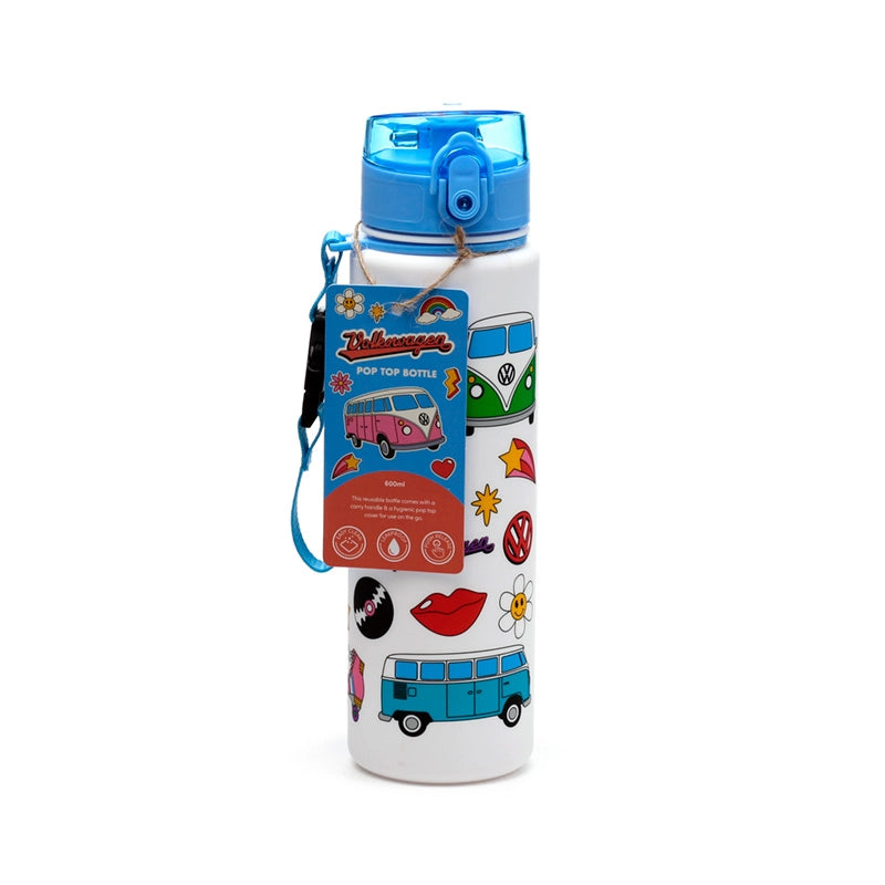 🚐 Bouteille bouchon sport – Retro Pop Top ✨