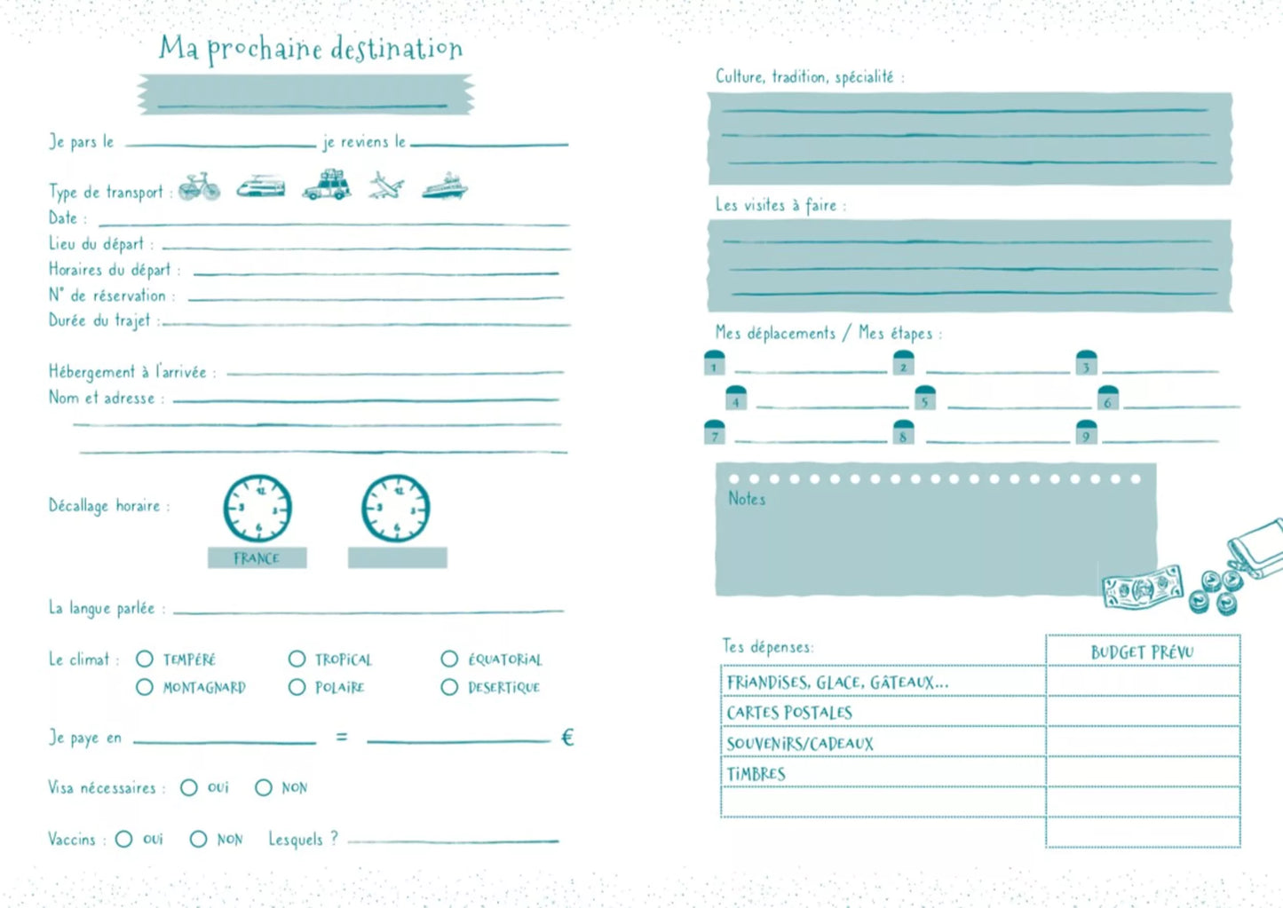 📖 Voyages – Journal d'Aventures : Le Carnet des Petits Explorateurs ! 🌍