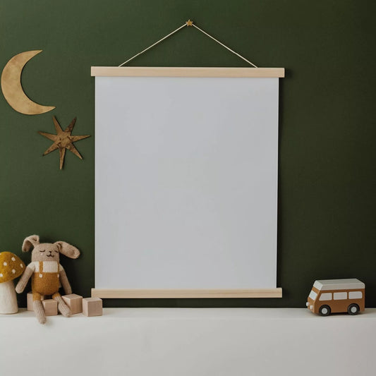 🪧 Porte-Affiche en Pin – Pratique & Élégant 🌿